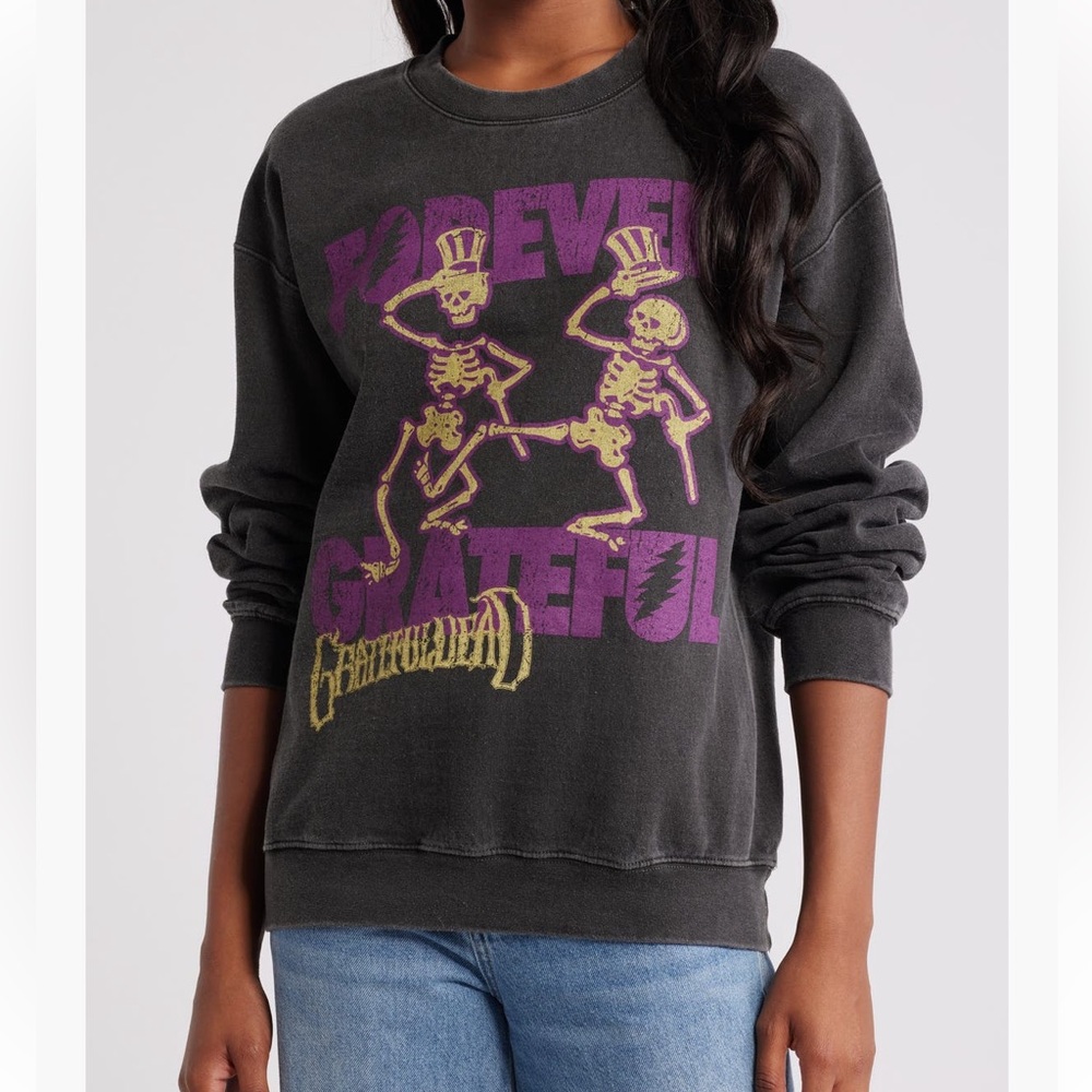 NWT Grateful Dead Trust Collectible Universe Long Sleeve Graphic Sweatshirt Lg